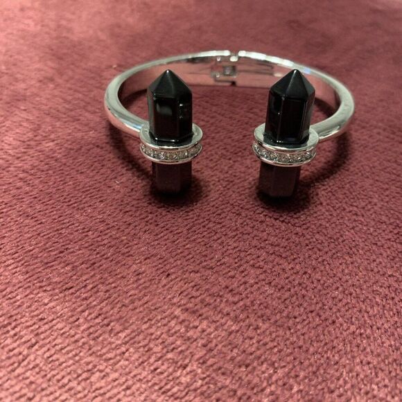 Brighton Black Gem Stone Silver Bracelet - Picture 2 of 8